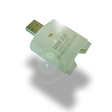 USB 2.0  SD 2.0/MINI-SD/MMC  Plus/RS-MMC  Mobile  Card  Drive